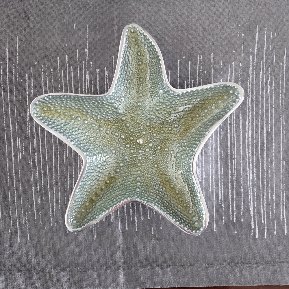 Mariposa 8" Silver Starfish Plate